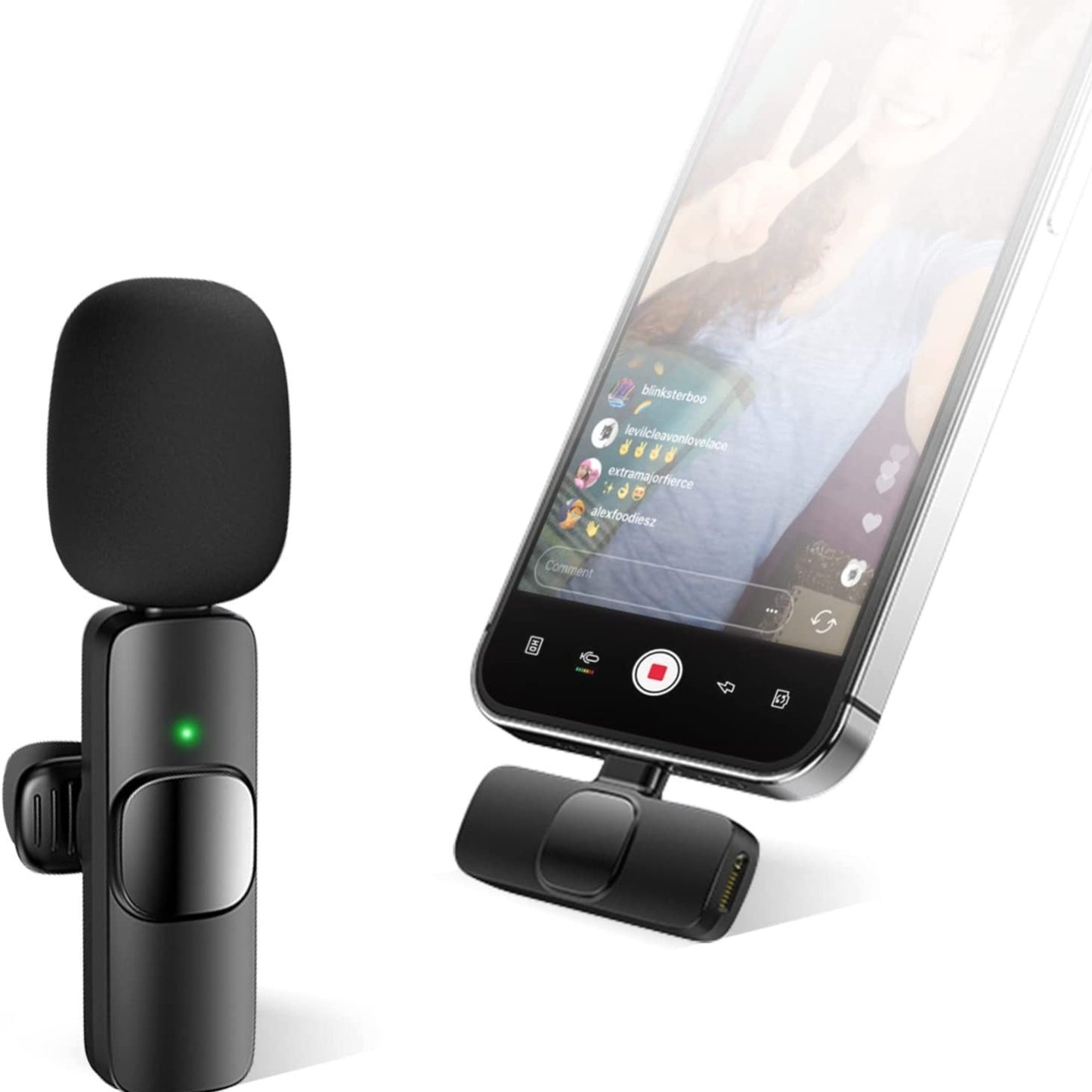 AirMic Wireless Lavalier Microphone for iPhone & iPad | High-Quality Audio for Video, Podcast, and Vlogging