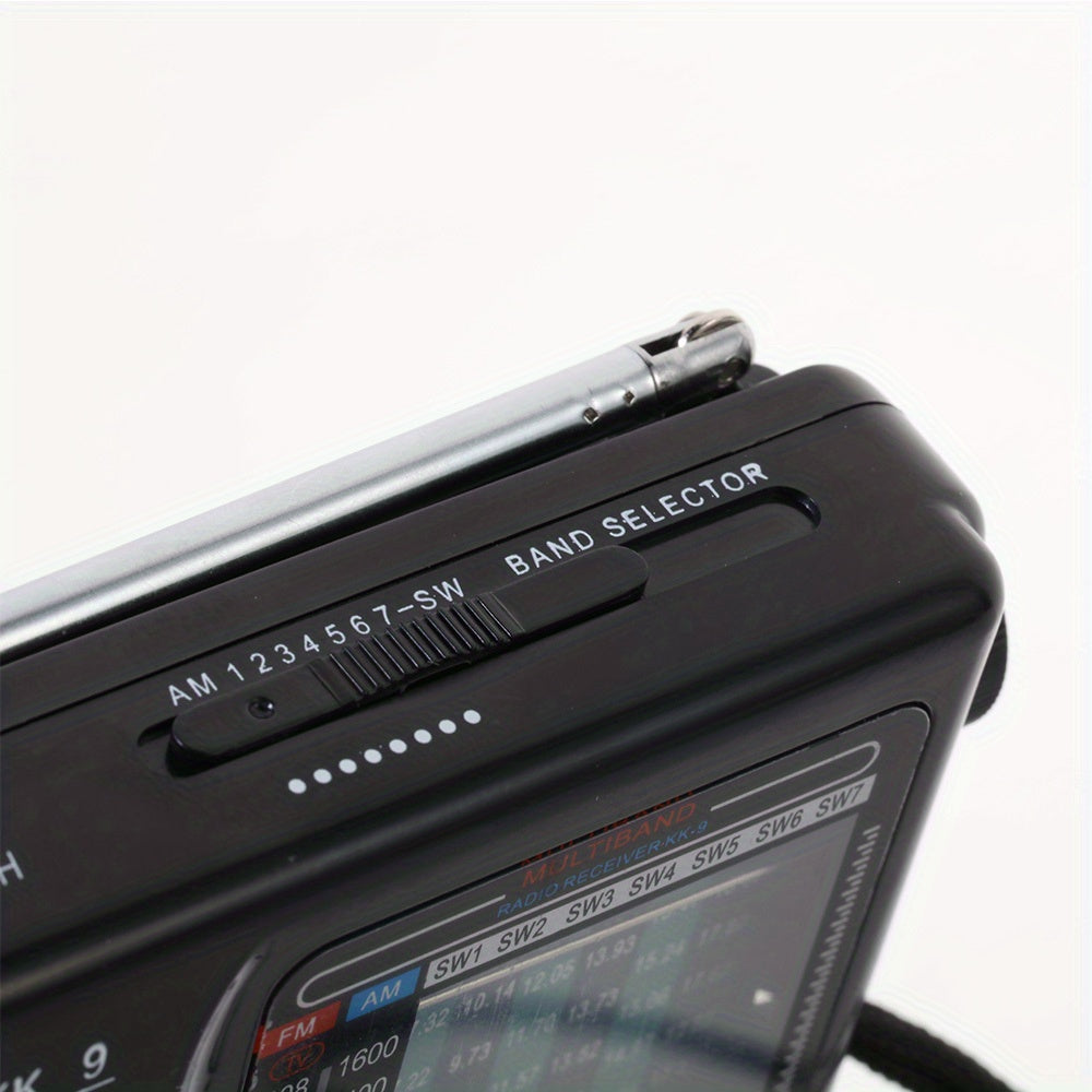 KK-9 Portable AM/FM/SW1-7 Transistor Radio