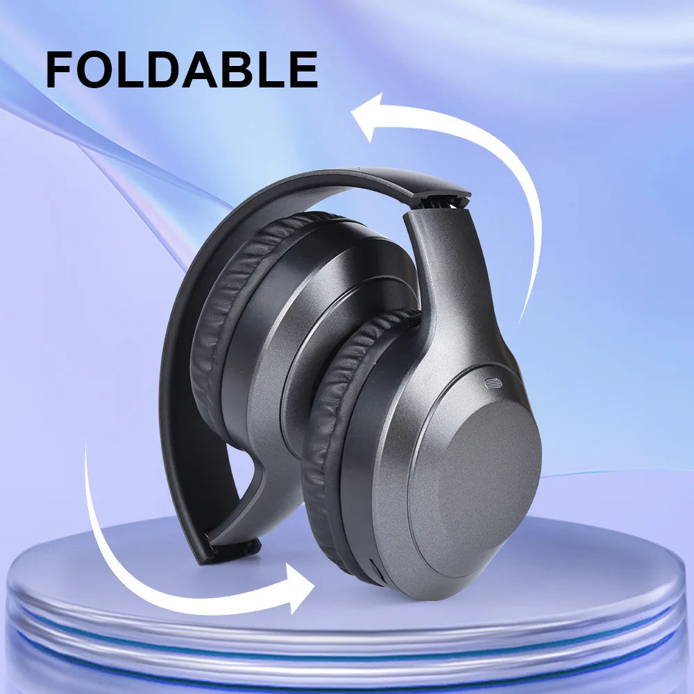 HiFi Wireless Over-Ear Bluetooth Headphones | Noise Reduction | HD Mic | TF & AUX Support