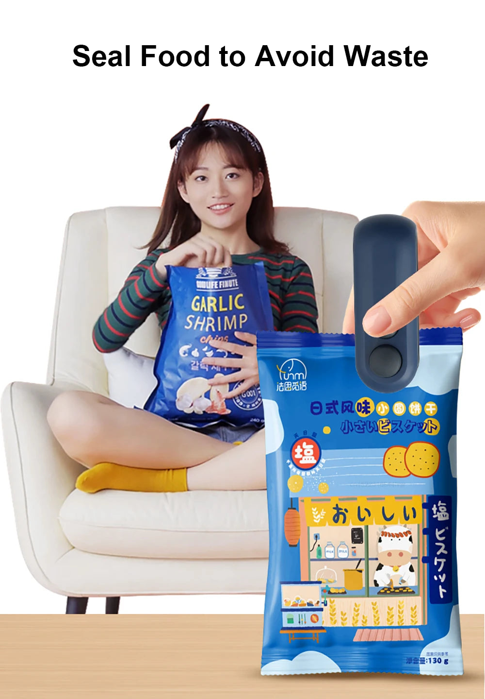 Mini Portable Heat Sealer – Reseal Chips & Snack Bags Instantly