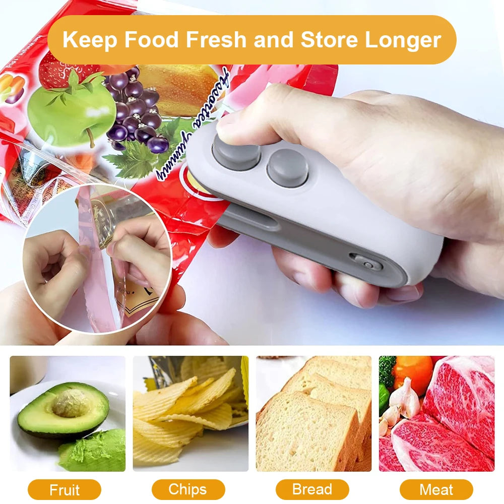 Mini Portable Heat Sealer – Reseal Chips & Snack Bags Instantly
