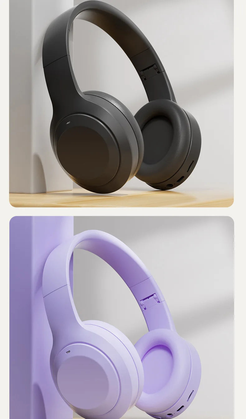 HiFi Wireless Over-Ear Bluetooth Headphones | Noise Reduction | HD Mic | TF & AUX Support