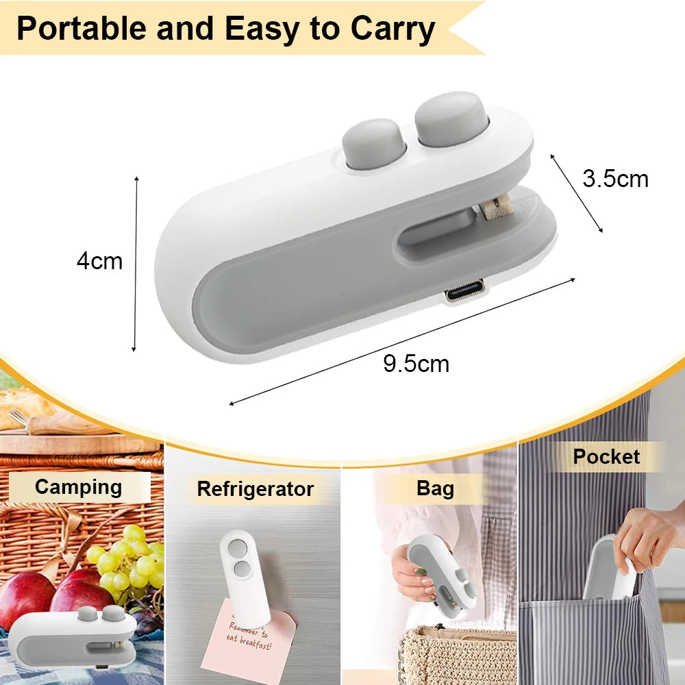 Mini Portable Heat Sealer – Reseal Chips & Snack Bags Instantly