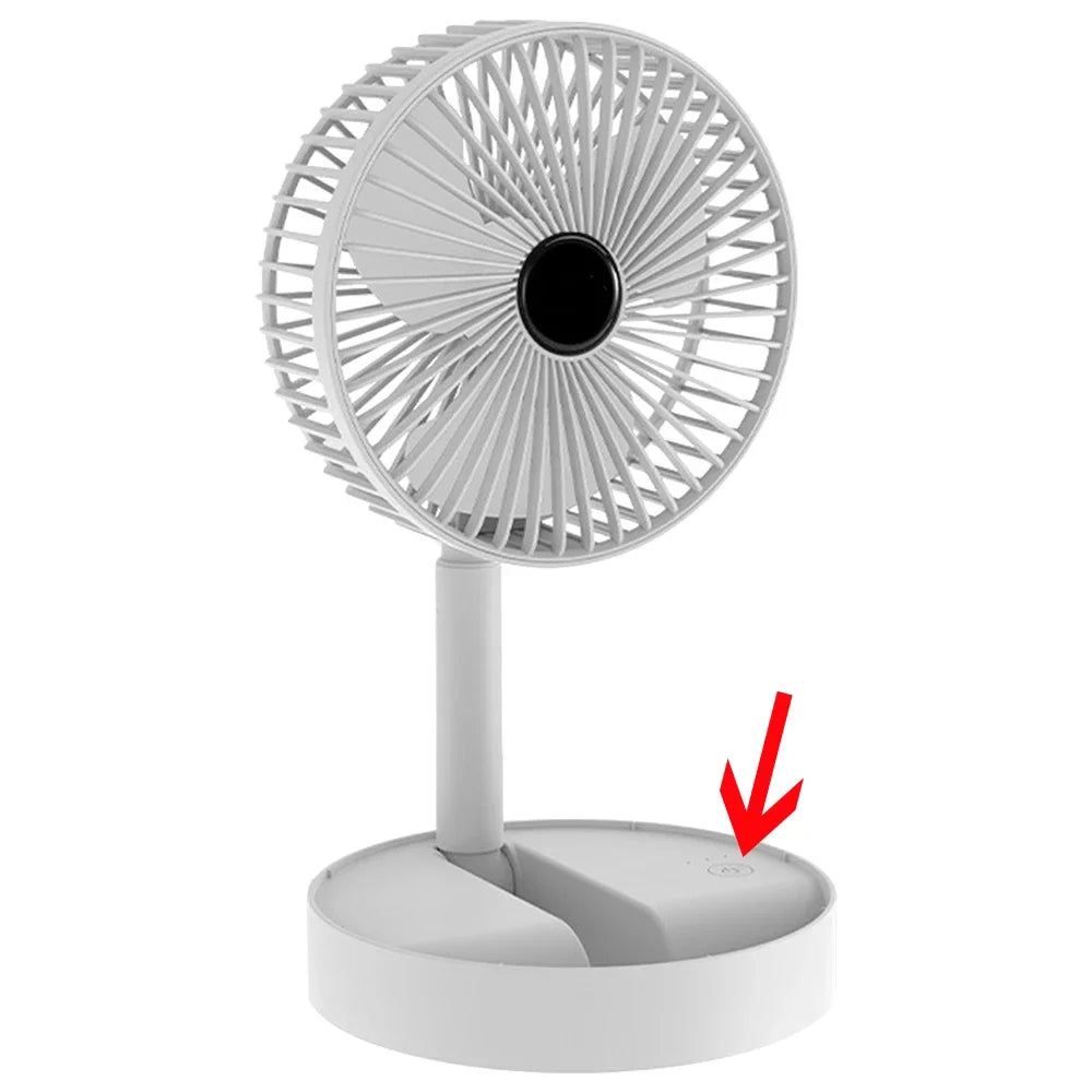 Mini Foldable USB Desk Fan β 3 Speeds, Rechargeable