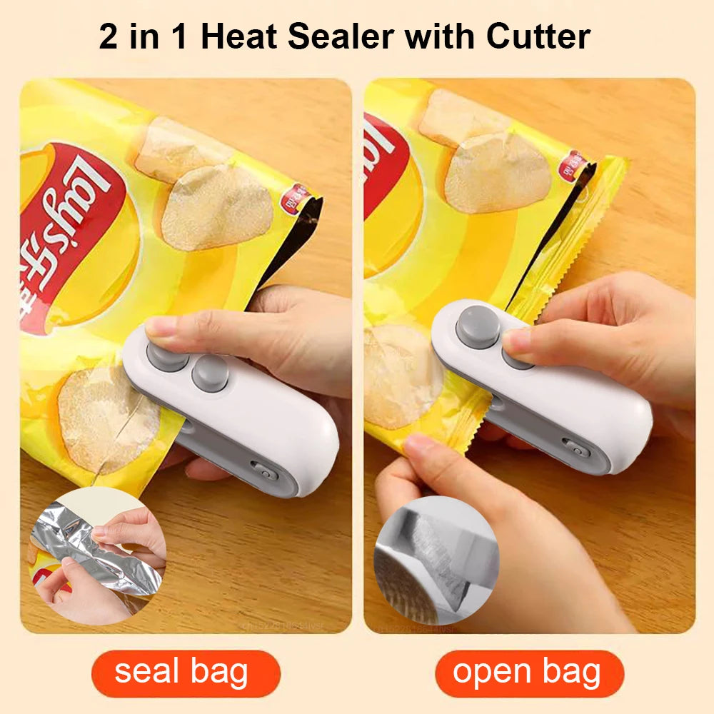 Mini Portable Heat Sealer – Reseal Chips & Snack Bags Instantly