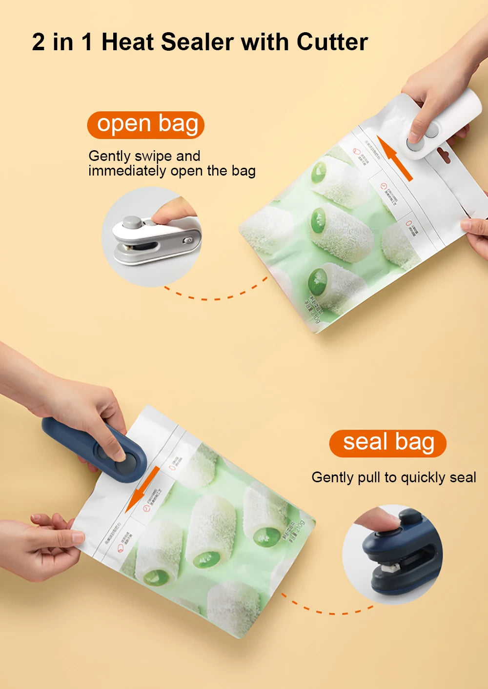 Mini Portable Heat Sealer – Reseal Chips & Snack Bags Instantly