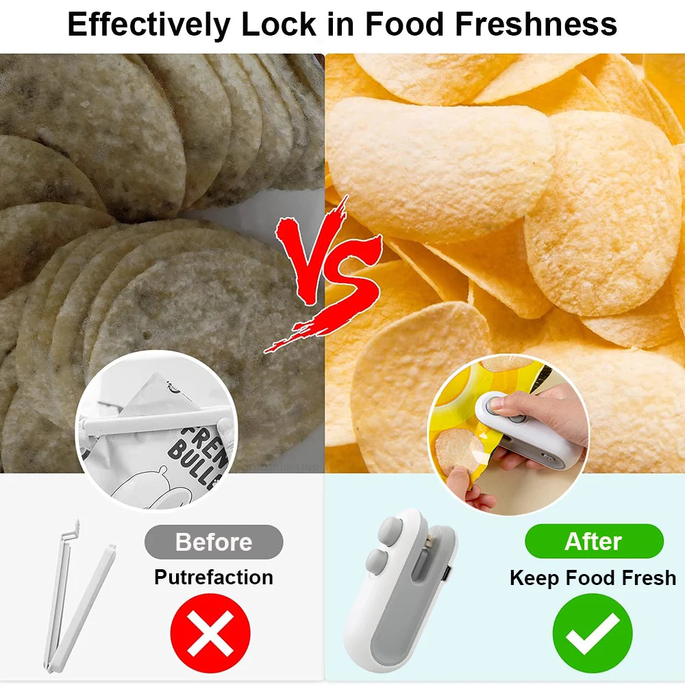 Mini Portable Heat Sealer – Reseal Chips & Snack Bags Instantly