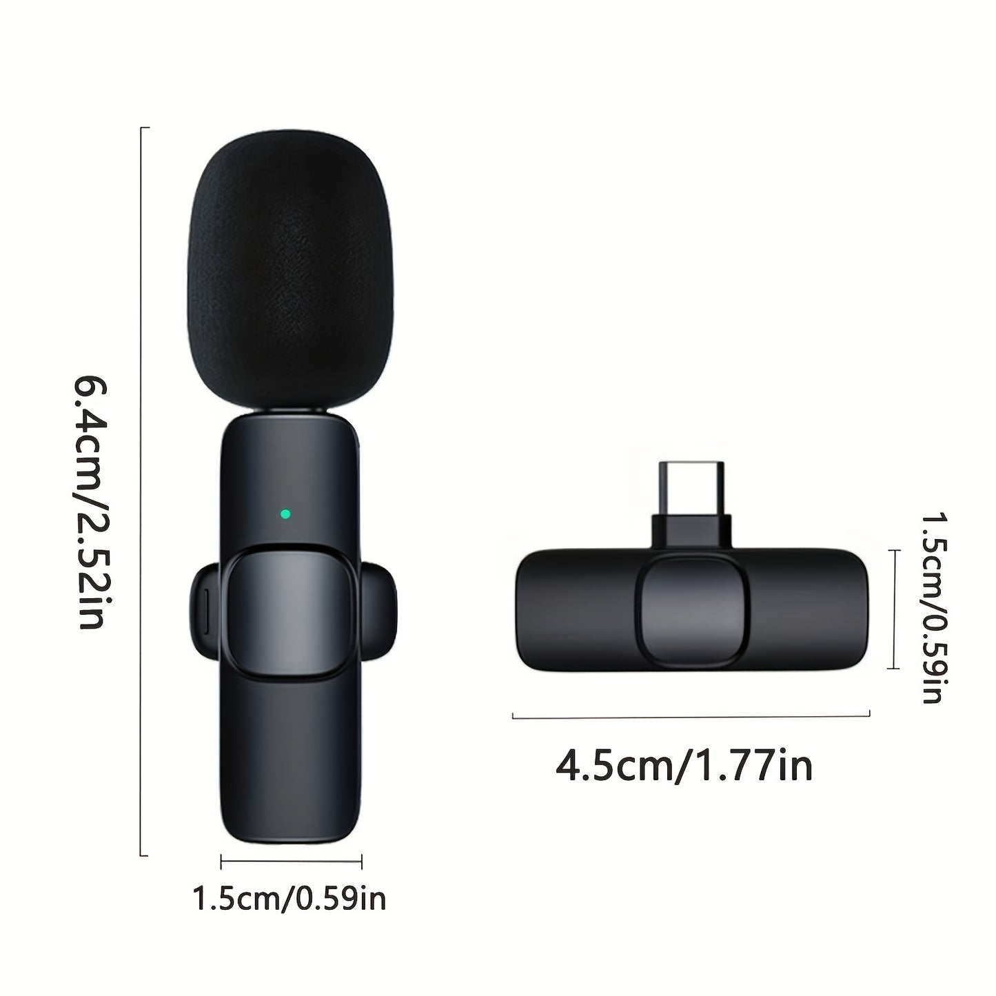 AirMic Wireless Lavalier Microphone for iPhone & iPad | High-Quality Audio for Video, Podcast, and Vlogging