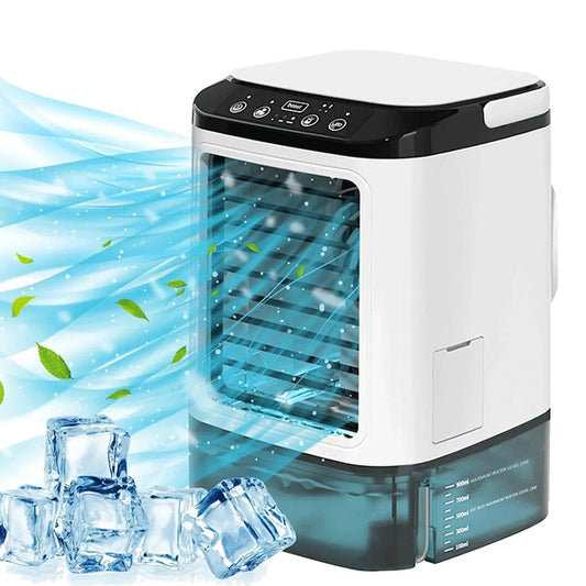 CoolMist 3-in-1 Portable Air Cooler | USB Desktop Fan, Humidifier & LED Night Light