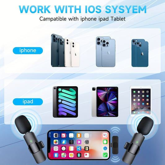 AirMic Wireless Lavalier Microphone for iPhone & iPad | High-Quality Audio for Video, Podcast, and Vlogging